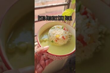 Broccoli Pesto Rice Bowl | Quick & Healthy Lunch
