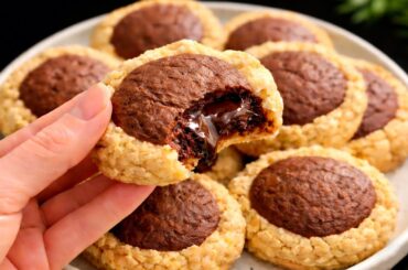 NO Flour, NO Oil, NO Sugar! Low Calorie Brownie Oat Cups (5-Min Prep)