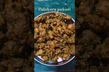 Palakura pakodi || HealthY Snack Recipes