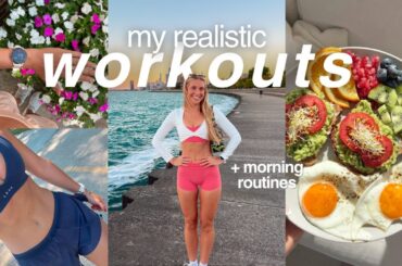A Week of Morning Routines | workouts, healthy recipes, & how i stay fit