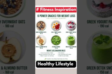 6 Best Low-Calorie Snacks for Weight Loss | Healthy & Easy Recipes  #snacksrecipe #fitnesstips