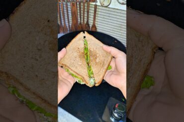 Protein-Rich Egg & vegetable  Sandwich | Quick Recipe #viralshorts #shorts