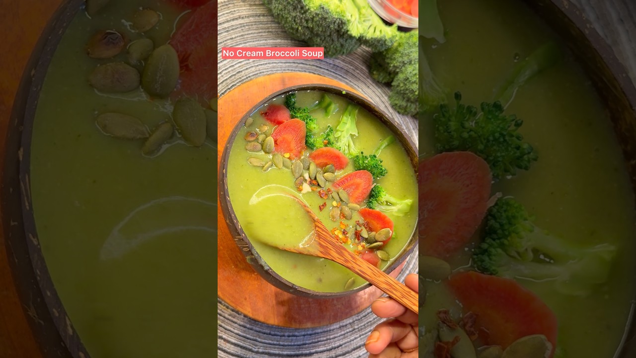 No Cream No Cornstarch Healthy Broccoli Soup | Weight Loss Soup #shorts #shortsfeed #soup #viral No Cream No Cornstarch Healthy Broccoli Soup | Weight Loss Soup #shorts #shortsfeed #soup #viral