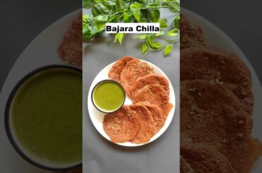 Healthy Bajara Chilla For Weight Loss | Healthy Breakfast Ideas #shorts #shortvideo #bajarachilla
