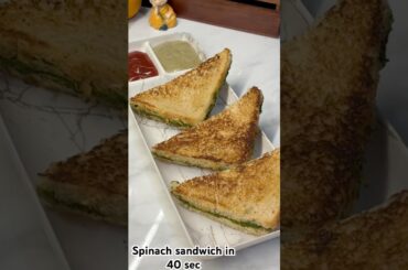 #spinach #sandwich #recipe #healthy #quickrecipe #youtubeshorts #ytshorts #viral #viralshorts #yt