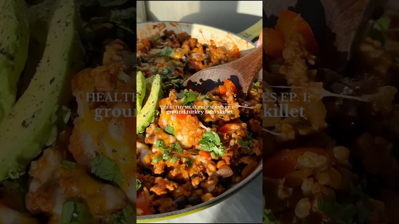 Ground turkey taco skillet – RECIPE IN DESCRIPTION Ground turkey taco skillet - RECIPE IN DESCRIPTION