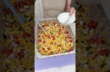 The perfect side dish! #recipe #easyrecipe #corn #salad #healthy #sidedish