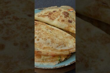 Cheesy Egg Chicken Crepe Roll Recipe | Healthy Lunchbox Idea #EggChickenCrepe #HealthyBreakfast