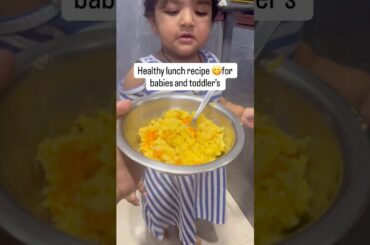 Health lunch recipe (1) for 6+and 1year babies#babyfood #food#recipe #babylove #healthy #healthyfood