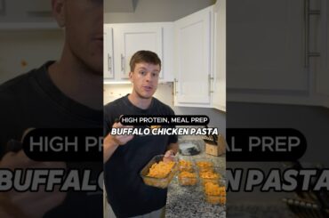Buffalo Chicken Pasta High Protein Recipe #shorts