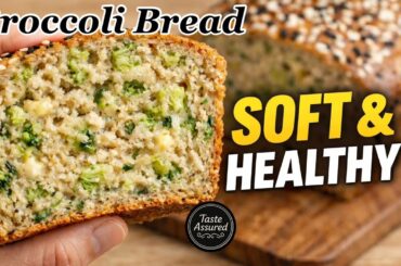 Soft Broccoli Bread Recipe | Healthy Whole Wheat Oven bake