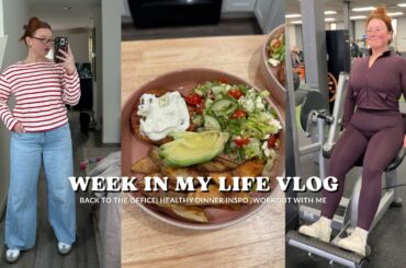 week in my life vlog: back to the gym & office after the holidays + easy healthy dinner ideas