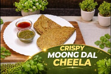 Protein Rich Moong Dal Cheela | Easy and Healthy Breakfast Recipe | Weight Loss Friendly