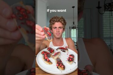 Chocolate peanut butter banana #snack #recipe #cooking #healthy