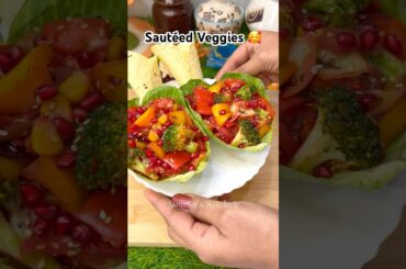 Sauteed Veggies Recipe | Healthy & Quick Vegetable Dish #shorts #food #youtubeshorts #viral #recipe