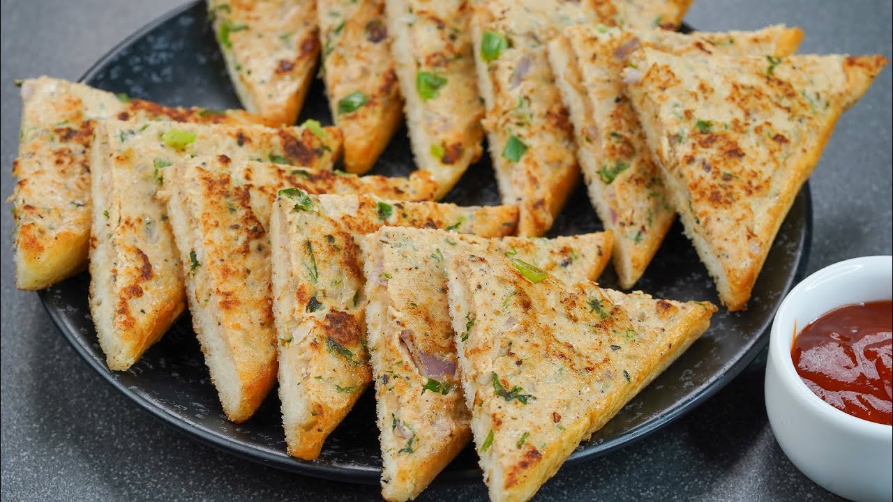 Crispy Chicken Toast Recipe | Perfect Breakfast Recipe | Cafe Style Chicken Toast Recipe at Home Crispy Chicken Toast Recipe | Perfect Breakfast Recipe | Cafe Style Chicken Toast Recipe at Home