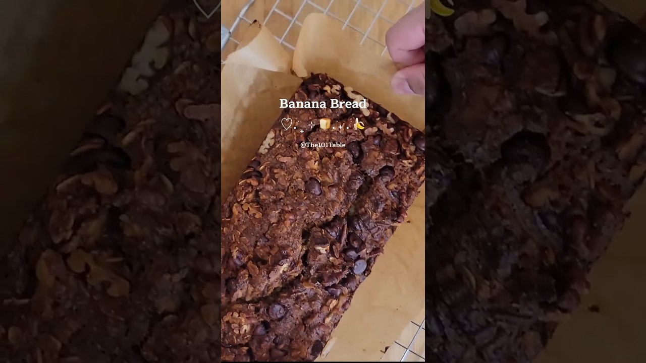 Banana Bread Moist and Healthy with Rolled Oats #baking Banana Bread Moist and Healthy with Rolled Oats #baking