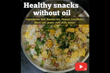 Healthy Snacks Without Oil | 5-Minute Weight Loss Snack Recipe #youtubevideo #trending #viral