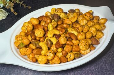 Roasted Masala Nuts Recipe | Healthy Snacks Recipe | Makhana Snacks | Evening Snacks |Teatime Snacks