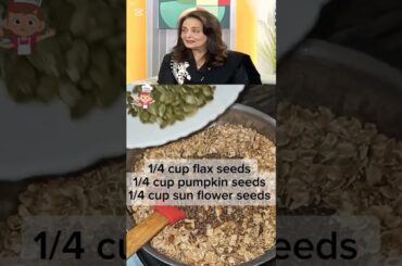 Hina khawaja Good sharing ?|| Homemade granola#foodreels#granola#breakfast#easyrecipe @KunFoods