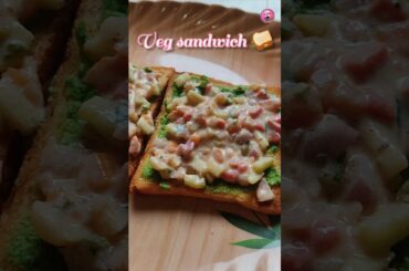 quick & easy veg sandwich recipe | healthy breakfast #recipe #food #short #ytshorts #sandwichrecipes