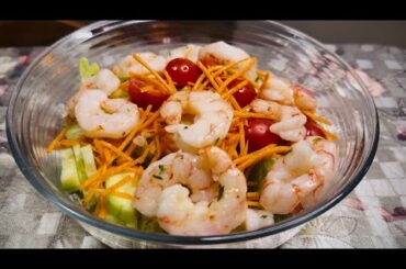 Healthy Shrimp Salad Recipe | High Protein Diet Salad | Weight Loss Meal