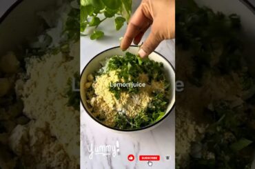 Palak paneer pakora||spinach kabab || Airfryer recipe||Healthy snack #shorts #shortvideo