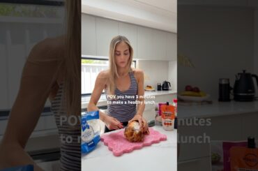 EASY MEAL PREP HACK | quick & healthy lunch idea #viralrecipe #hacks #asmr #healthyfood #easyrecipe