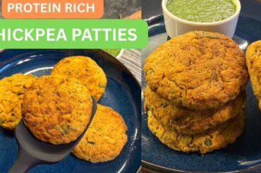 Protein Protein Rich Chickpea Patties | Healthy Weight Loss Snack | No Deep Fry