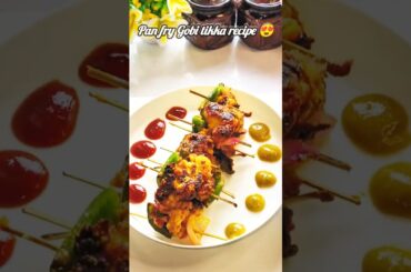 Healthy Pan fried Gobi tikka  #shorts #tikka #youtubeshorts #recipe #fyp
