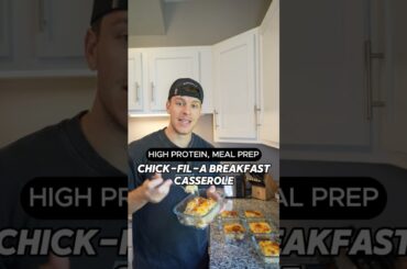 Chick Fil A Breakfast Casserole High Protein Meal Prep Recipe #shorts