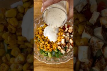 Masala corn & paneer salad #easyrecipe #weightloss #healthy #protein