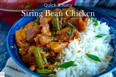 Healthy String Bean Chicken Stir Fry | Easy Low-Calorie Weeknight Dinner