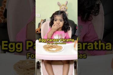 Egg Paneer Paratha for 1yr plus old Babies | Taahira Recipe | Healthy Dinner #shorts #food #foodie