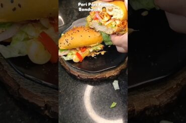 Healthy and spicy peri peri paneer sandwich #healthy#ytshorts#foryou