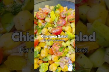 Quick & Healthy Chickpea Salad for Weightloss | Best Salad Option For PCOD/PCOS #weightloss #salad
