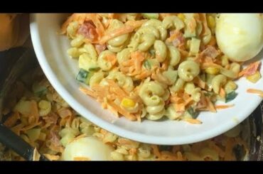 Vegetable Macaroni Salad Recipe | Healthy & Creamy Salad for Weight Loss