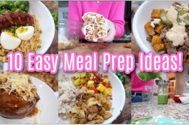 10 Easy High-Protein Meal Prep Recipes | Healthy Family Meals! Homemade Dinner Ideas!