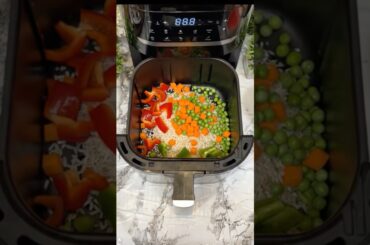 Air Fryer Rice Recipe | Easy 20-Minute Veg Rice