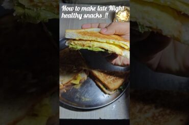 late night  snacks recipe #shorts #snacks #latenight #healthy #asmr #minivlog