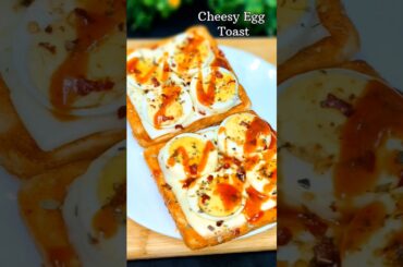 Make Delicious Cheesy Egg Toast Recipe! #egg #eggs #omelette #aloogosht