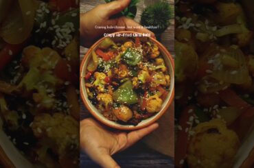 Craving Indo-Chinese? Try This Crispy Air-Fried Chilli Cauliflower | Easy & Healthy
