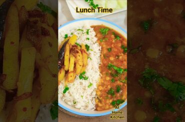 Bihari Lunch Daal Chawal Bhujiya #shorts #food #athomekitchen #cooking #comfortfood #daalchawal