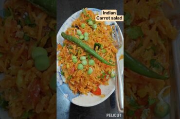 carrot salad#youtubeshorts #food#carrot salad indian #healthy#shorts#foodshorts