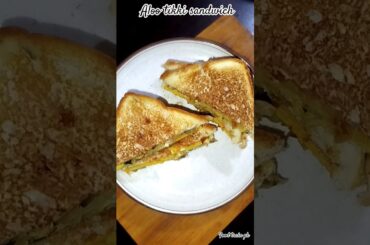 aloo tikki sandwich spicy Potato egg sandwich perfect breakfast idea recipe crispy juicy aloo toast