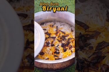 Aloo dum biryani #shorts #recipe #biryani
