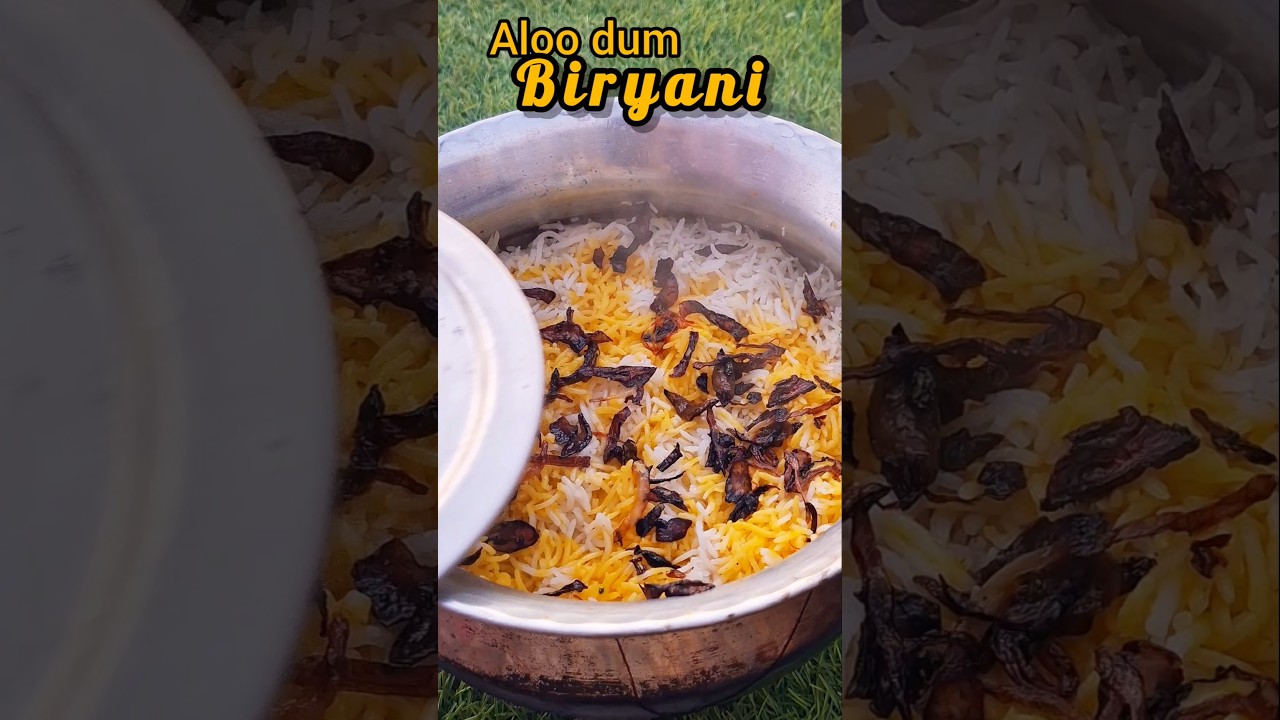 Aloo dum biryani #shorts #recipe #biryani Aloo dum biryani #shorts #recipe #biryani