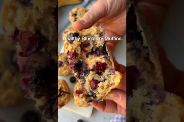 Healthy Blueberry Muffins (No Oil)
