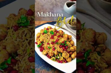 Makhana Bhel Recipe #shortsfeed #youtubeshort #weightloss #easyrecipe #crispyfoodkitchen