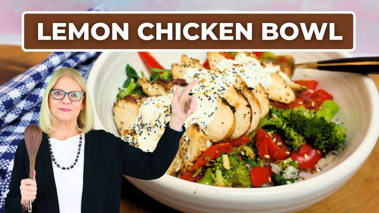 Low Calorie High Protein Meals: Lemon Garlic Chicken Bowl (Meal Prep!) | Dr. Joanette Low Calorie High Protein Meals: Lemon Garlic Chicken Bowl (Meal Prep!) | Dr. Joanette